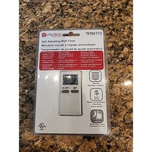 Utilitech 15-Amp Auto Digital Daylight Saving Lighting Timer 0192773 White